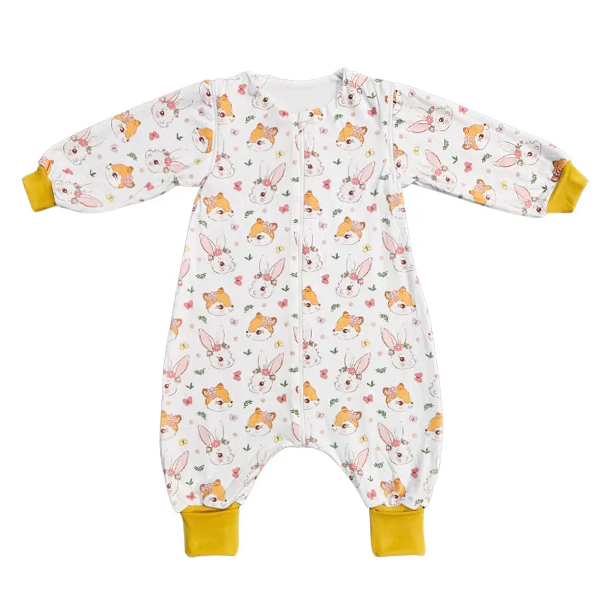 Tanja two-layer sleeping bag with legs and sleeves - Bunny and Fox