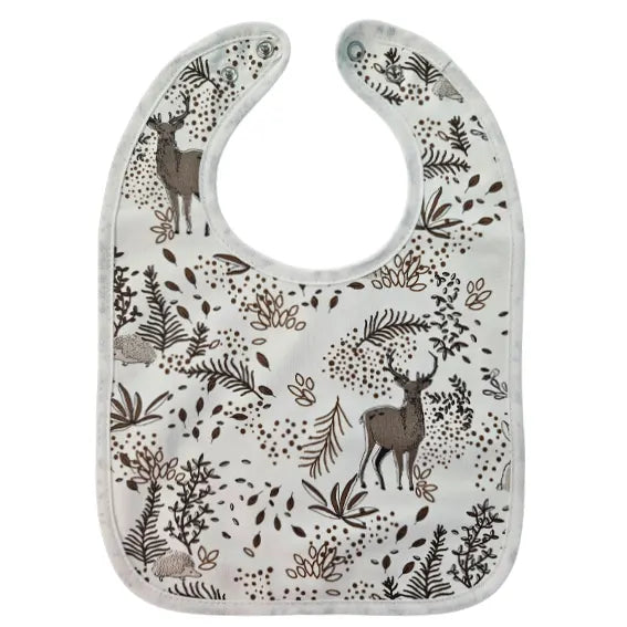 Bib with Waterproof Backing - Deer
