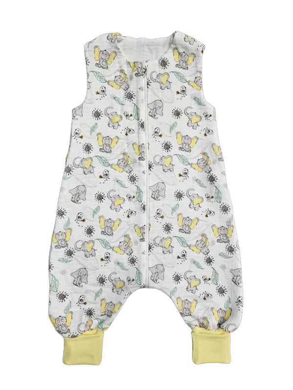 Muslin Two-Layer Sleeping Bag with Legs – Dreamer Elephant