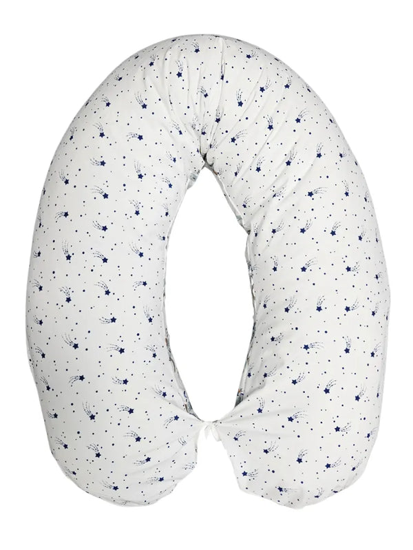Nursing and Sleeping Pillow 170 cm with Cotton Cover - Dream big rainbow
