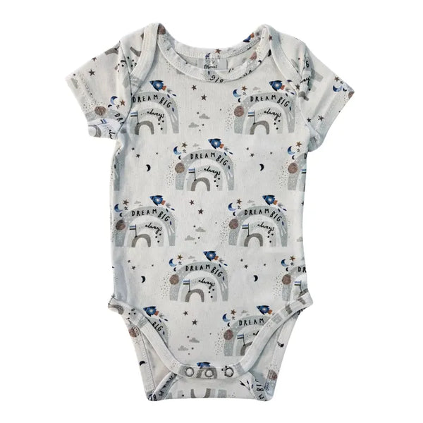 Short Sleeve Bodysuit - Dream Big Rainbow