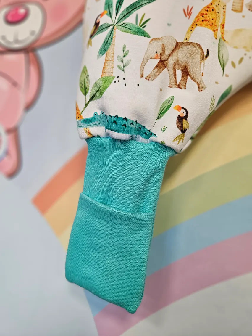 Thick Cotton Sleeping Bag with Legs and Filling - Safari