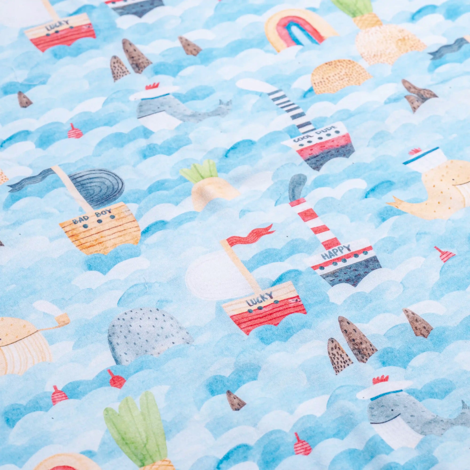 Premium Cotton Double Layer Blanket - Sea