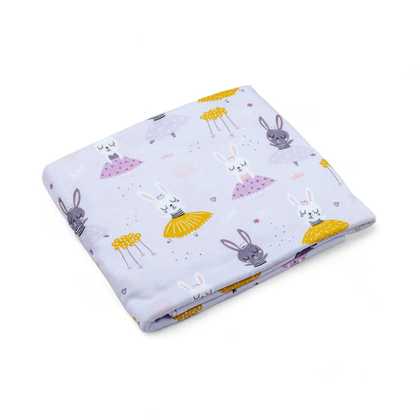 Premium Cotton Double Layer Blanket - Dancing Bunny