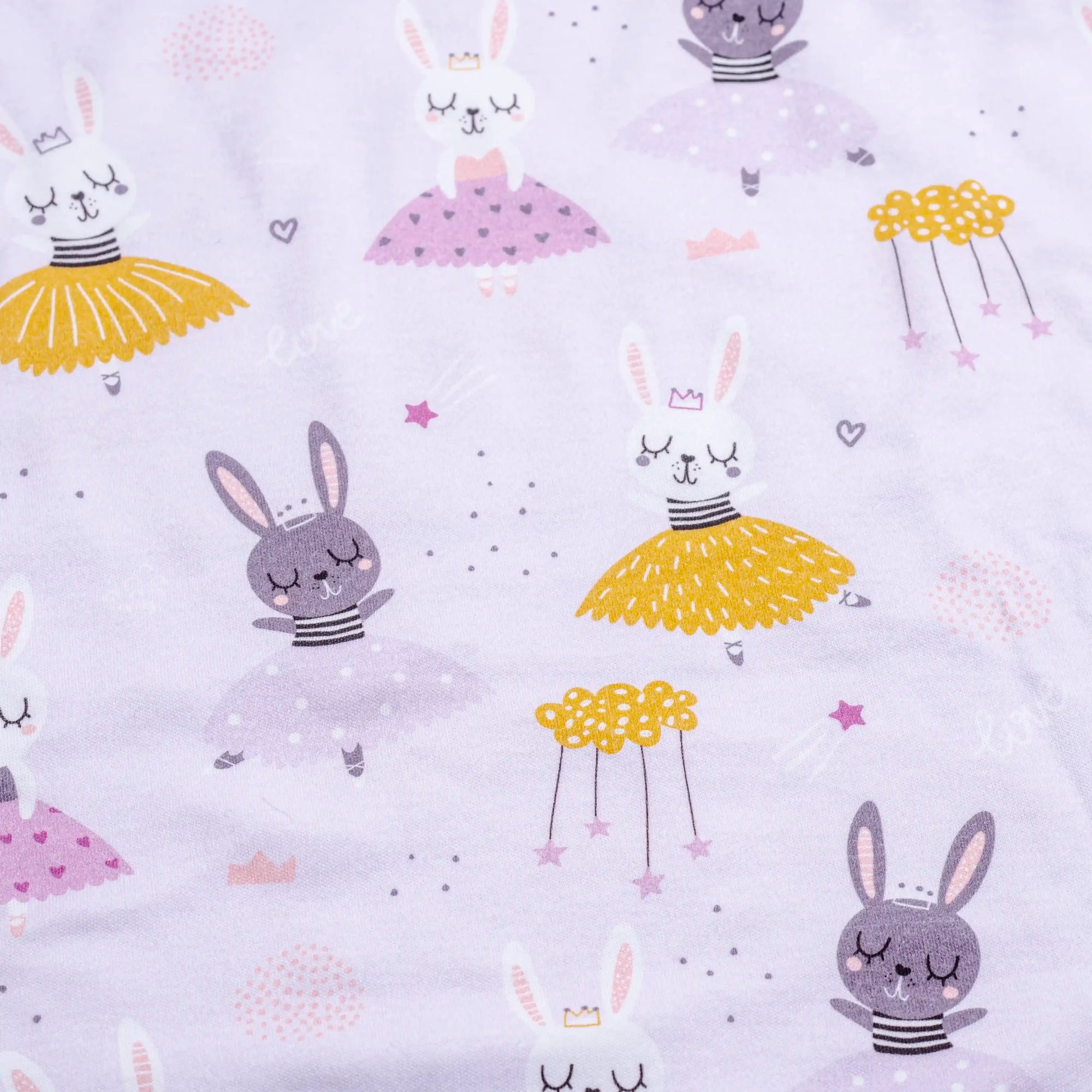 Premium Cotton Double Layer Blanket - Dancing Bunny