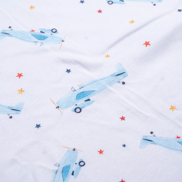 Premium Cotton Double Layer Blanket - Airplanes