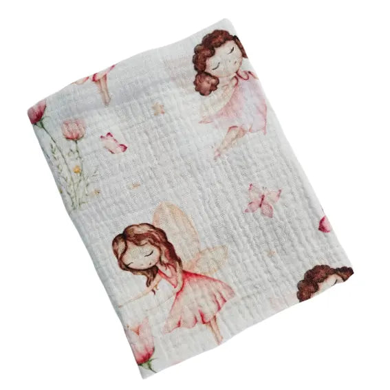 Premium muslin tetra diaper 65x65cm - Fairy world