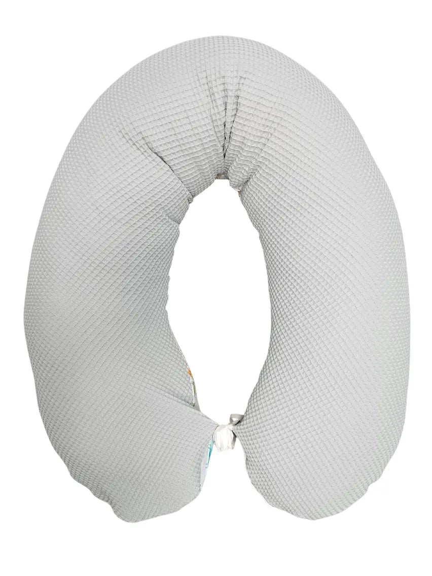 Nursing Pillow with Cotton Cover 170cm - Safari + Waffle
