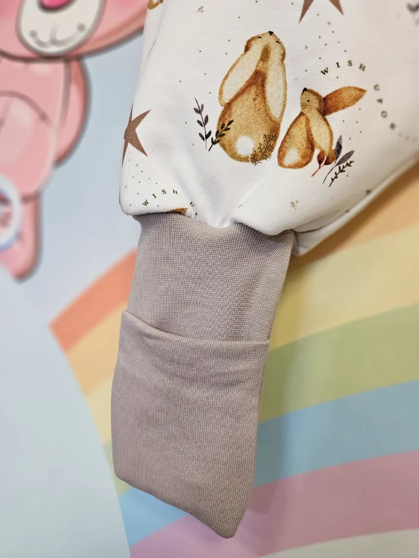 Cotton Sleeping Bag with Legs and Sleeves - Bunny and the Star