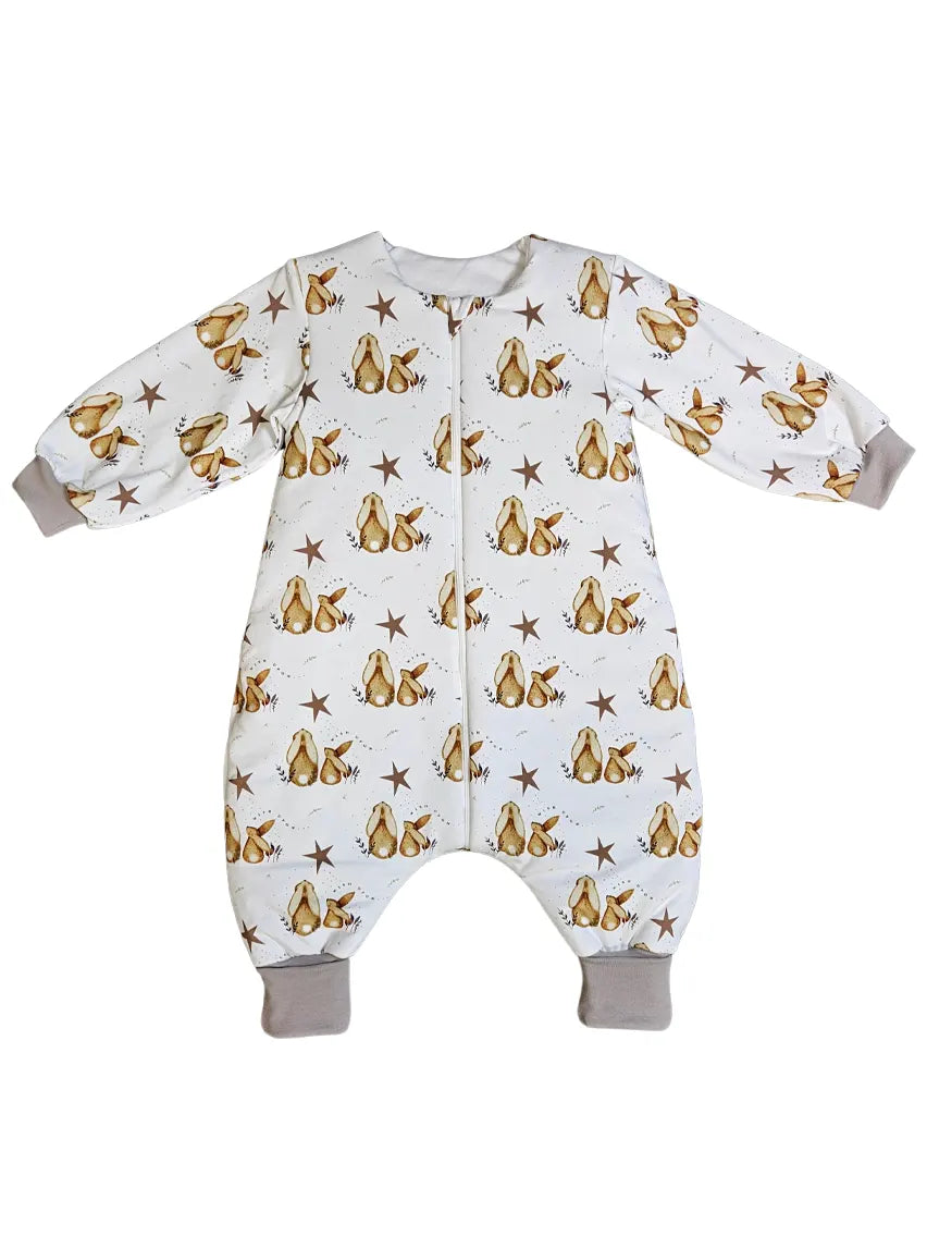 Cotton Sleeping Bag with Legs and Sleeves - Bunny and the Star