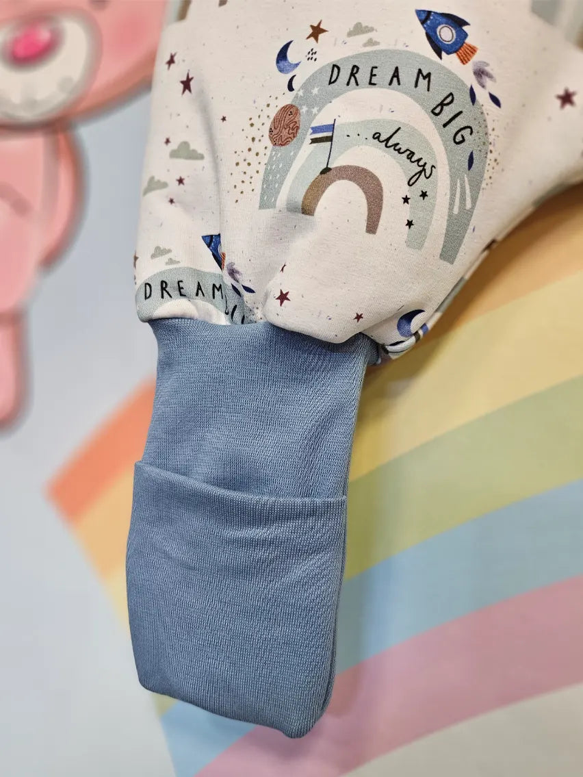 Cotton Sleeping Bag with Legs - Dream Big Rainbow