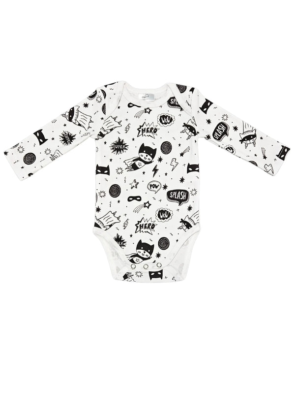 Long Sleeve Bodysuit - Superhero