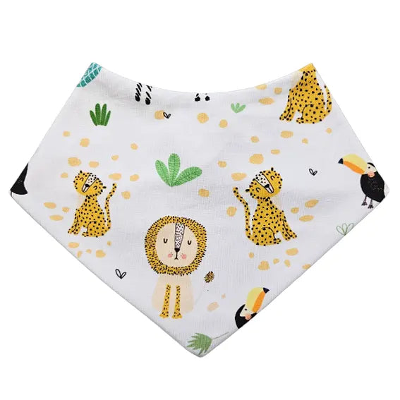 Bib scarf - Lion and Cheetah