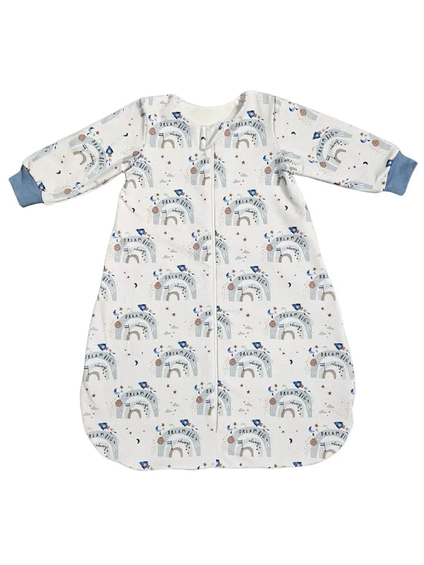 Cotton Sleeping Bag with Sleeves - Dream Big Rainbow