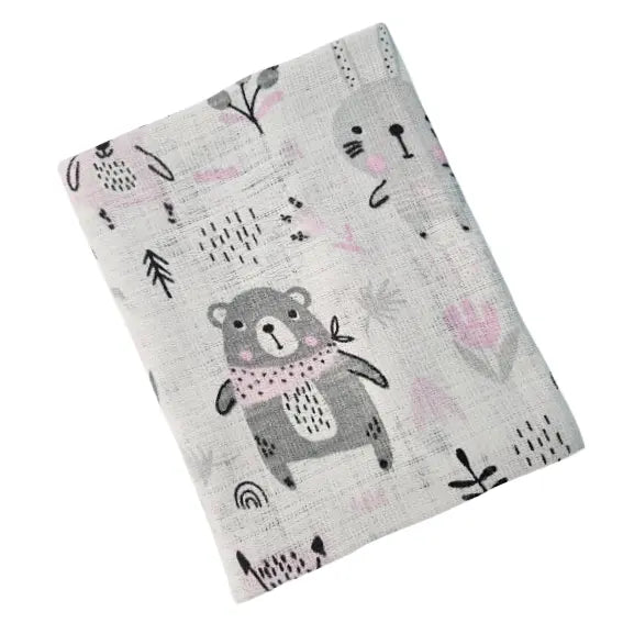 Children's Cotton Tetra Diaper 70x70cm - Bunny