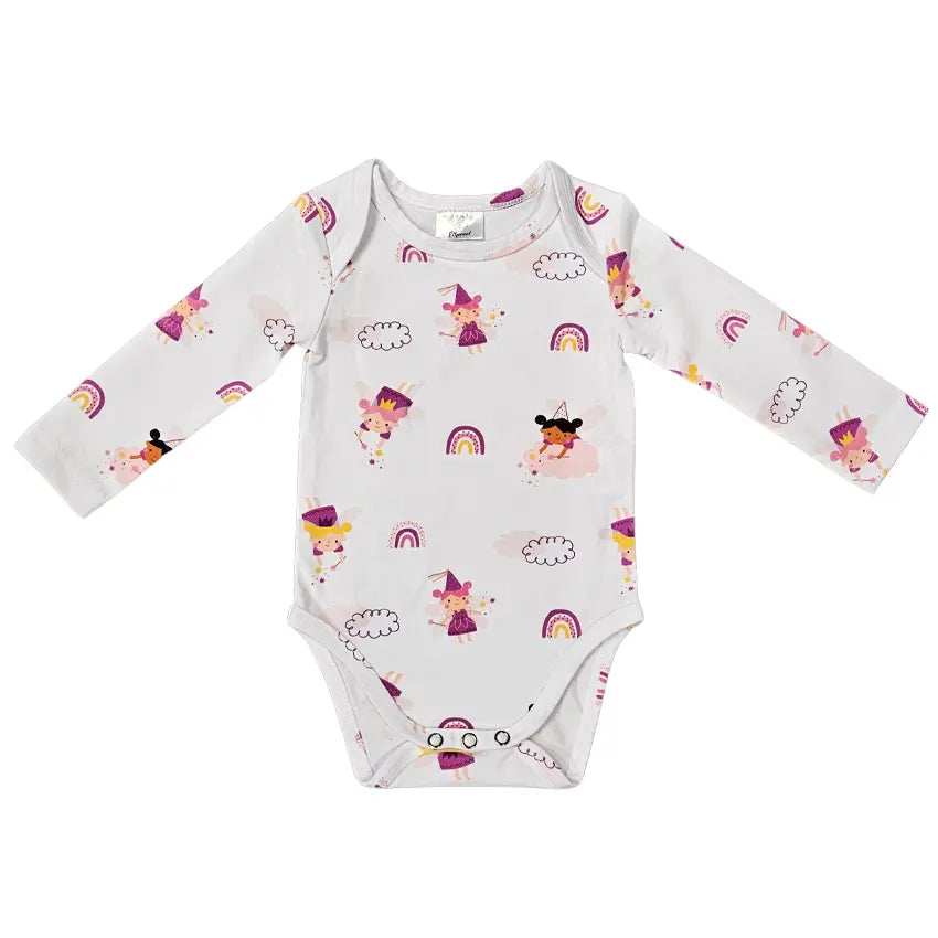Long Sleeve Bodysuit - Fairy and Long