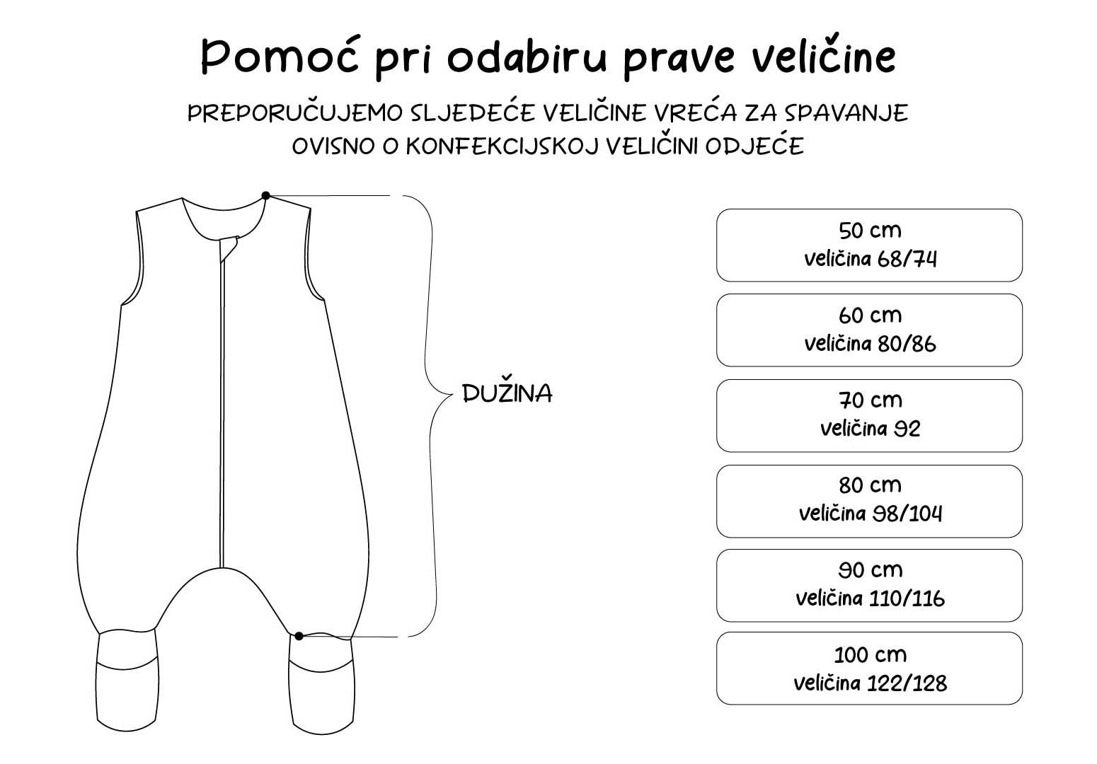 Muslin dvoslojna vreća za spavanje s nogavicama - DIZAJNIRAJ SAM