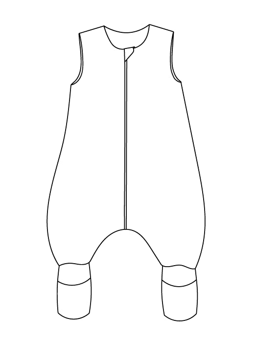 Muslin Two-Layer Sleeping Bag with Legs - DESIGN YOUR OWN