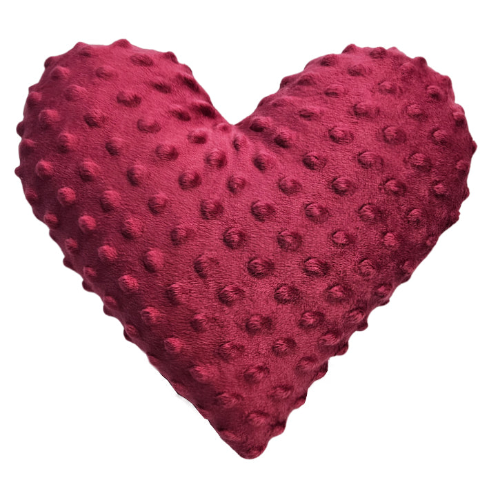 Minky decorative cushion heart - Cyclamen