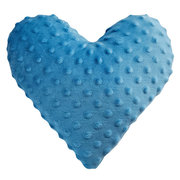 Minky Decorative Heart Pillow - Royal Blue