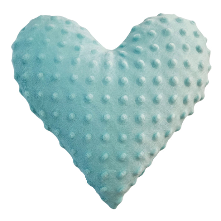 Minky Decorative Pillow Heart - Mint