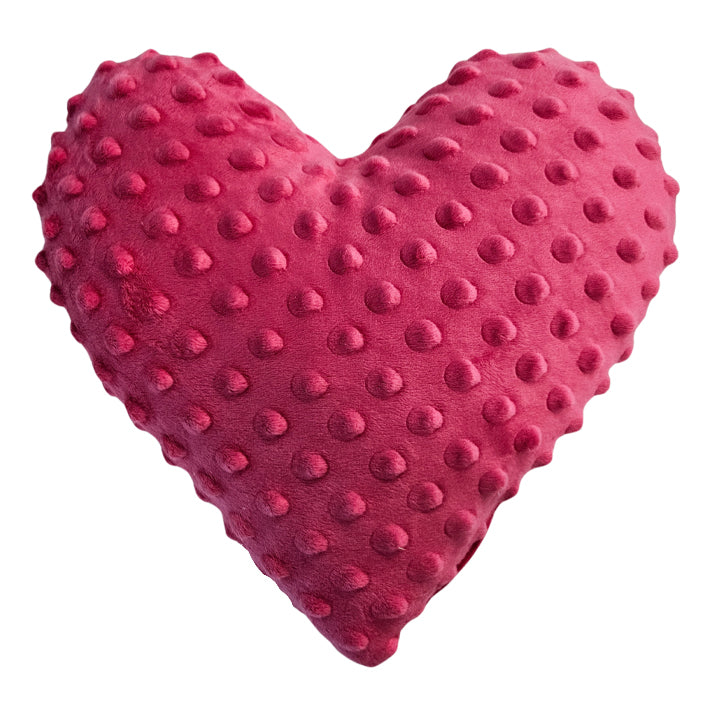 Minky Decorative Heart Pillow - Orchid