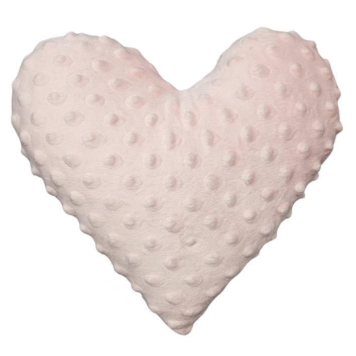 Minky decorative heart cushion - Dirty pink
