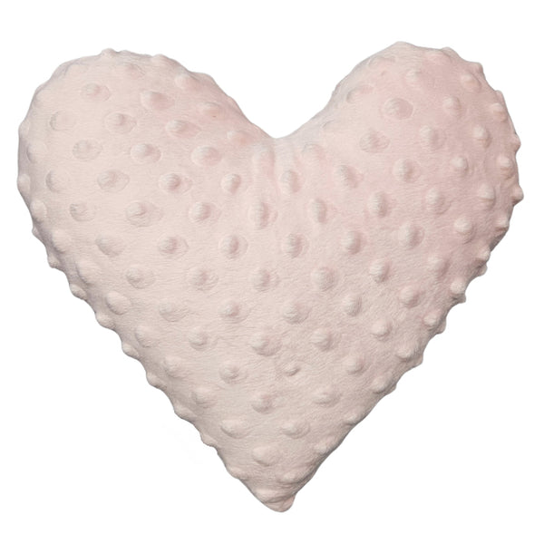 Minky decorative heart cushion - Dirty pink