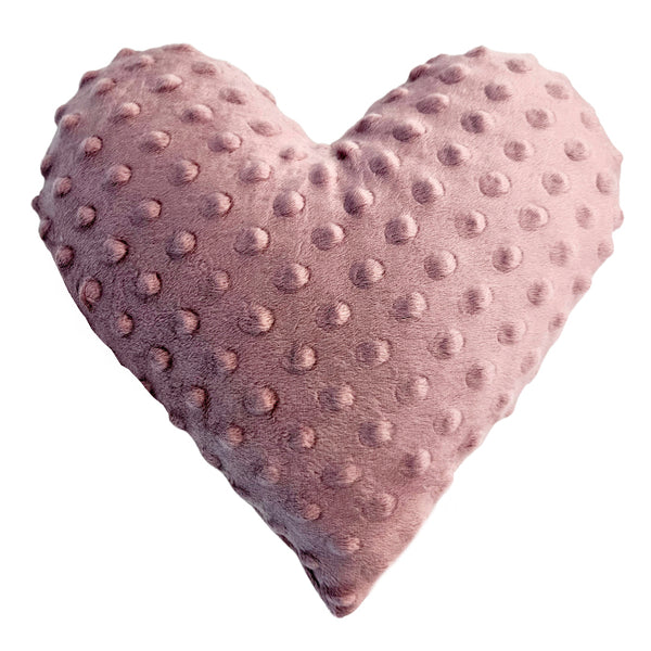 Minky Decorative Pillow Heart - Retro Pink