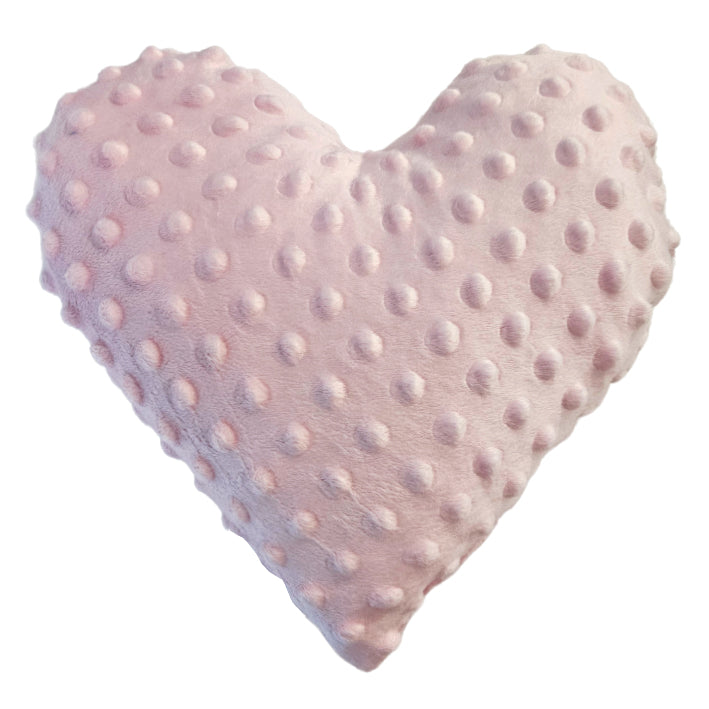 Minky decorative cushion heart - Pink