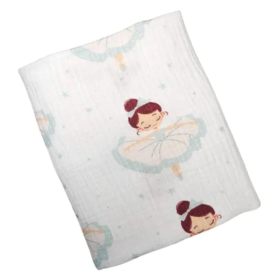 Children's Premium Muslin Tetra Diaper 65x65cm - Magical Ballerina