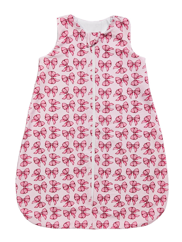 Cotton Sleeping Bag - Pink Bows