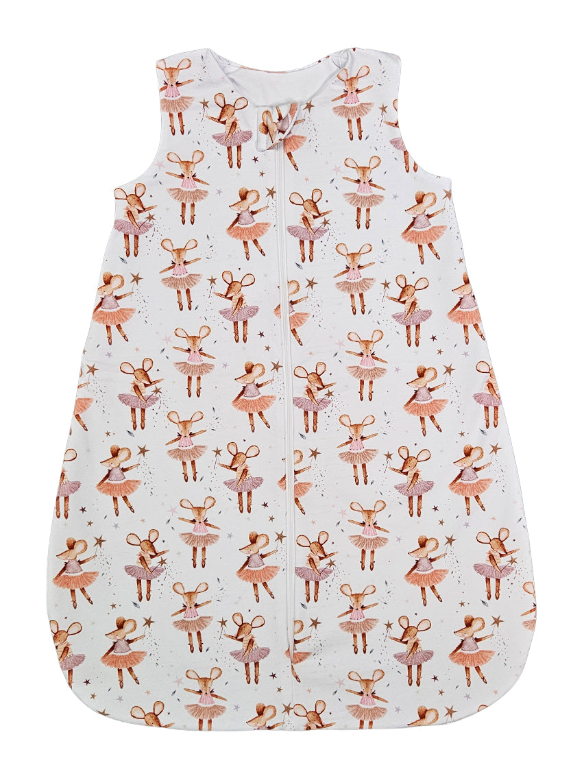 Cotton Sleeping Bag - Mousie Ballerina