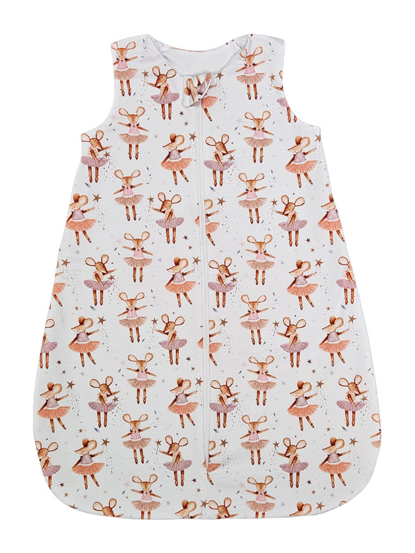 Cotton Sleeping Bag - Mousie Ballerina