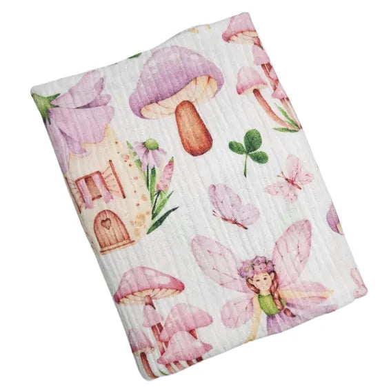 Children's Premium Muslin Tetra Diaper 65x65cm - Lilac Forest Fairy