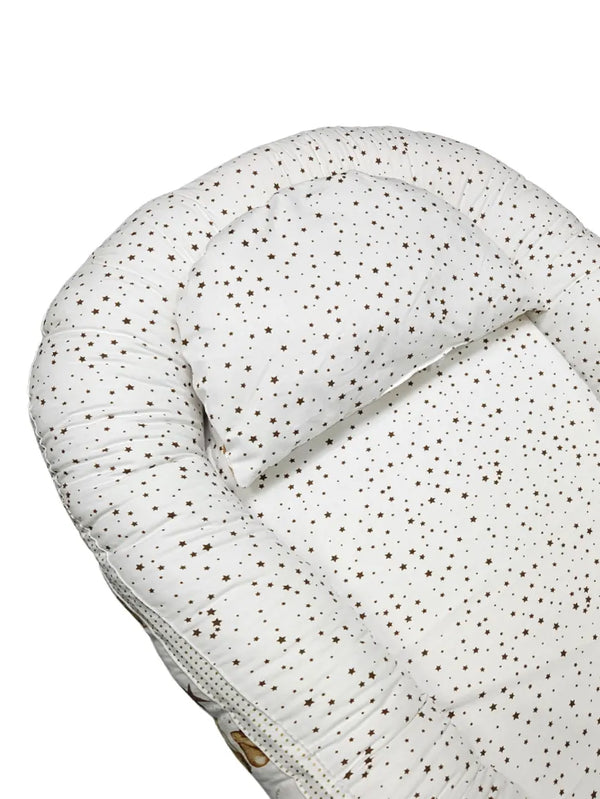 Baby Nest - Double-Sided - Bunny and Brown Stars