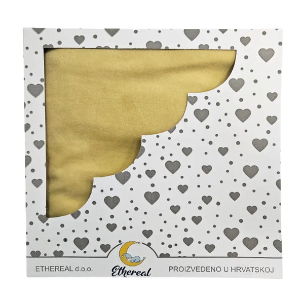 Cotton Velour Blanket 80x100cm - Mustard Yellow