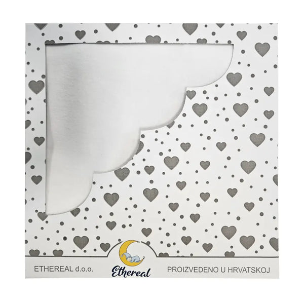 Cotton Velour Blanket 80x100cm - White
