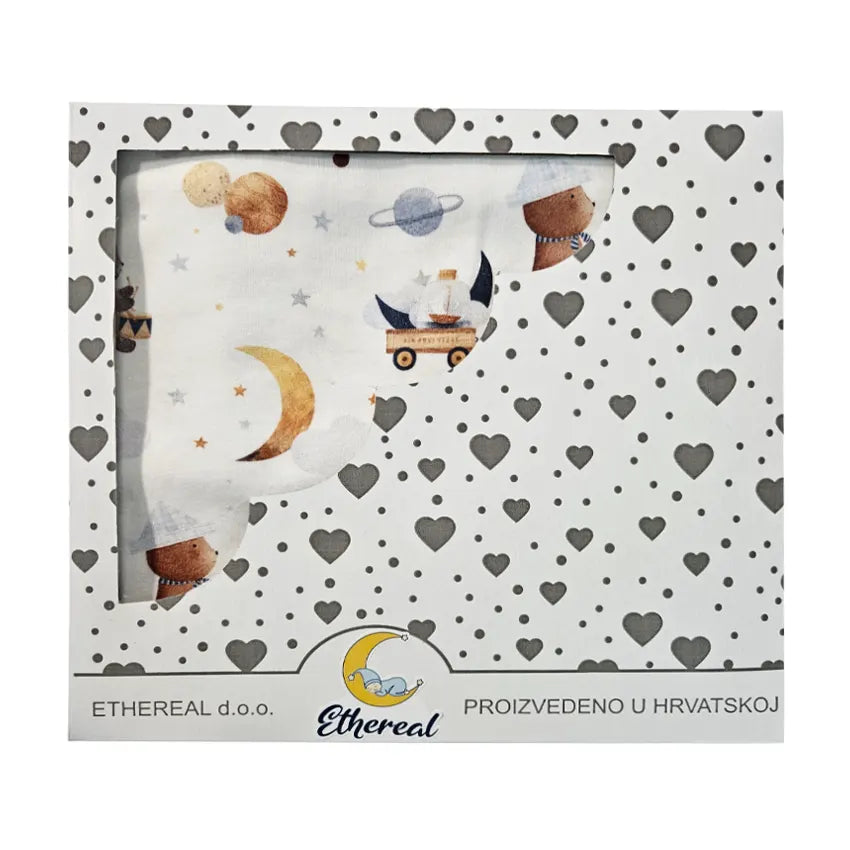 Premium Cotton Blanket - Organic Cotton - Sky Animals