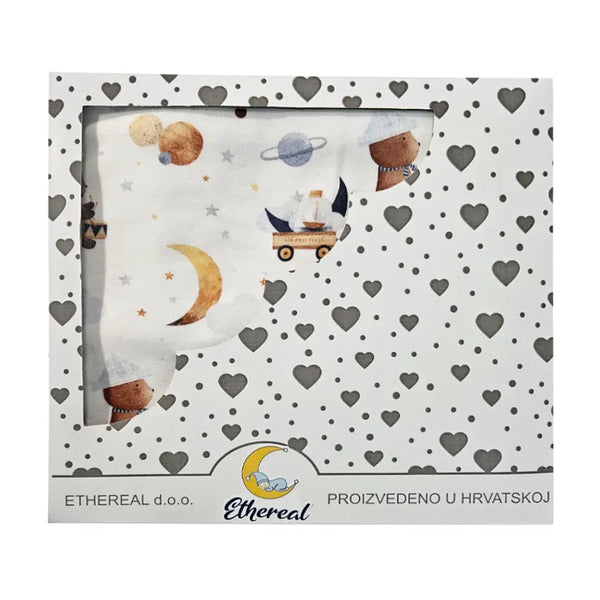Premium Cotton Blanket - Organic Cotton - Sky Animals