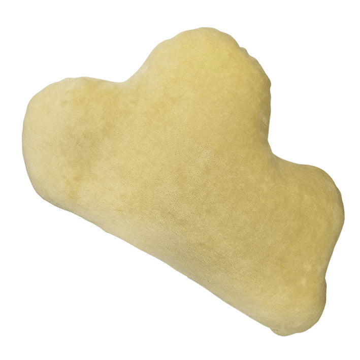 Cotton Velvet Decorative Cloud Pillow - Mustard Yellow