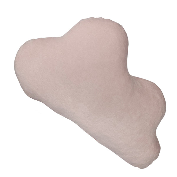 Cotton Velvet Decorative Cloud Pillow - Soft Pink