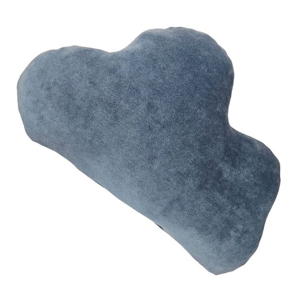 Cotton Velvet Decorative Cloud Pillow - Jeans Blue