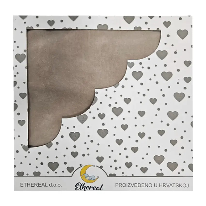 Cotton Velour Blanket 80x100cm - Brown