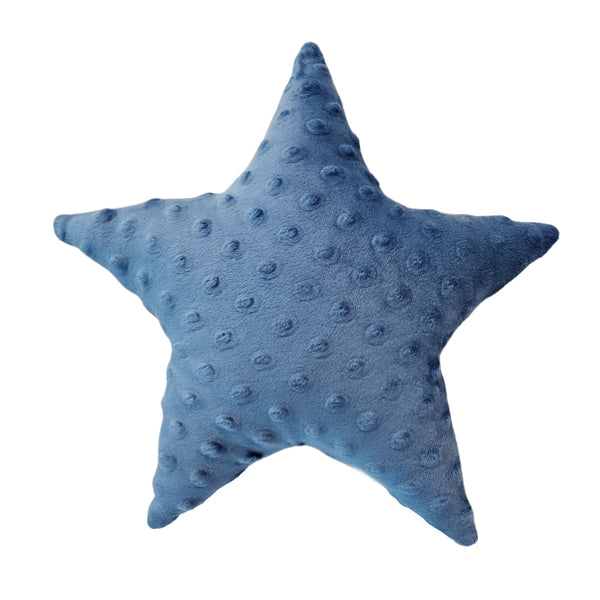 Minky decorative cushion star - Jeans blue