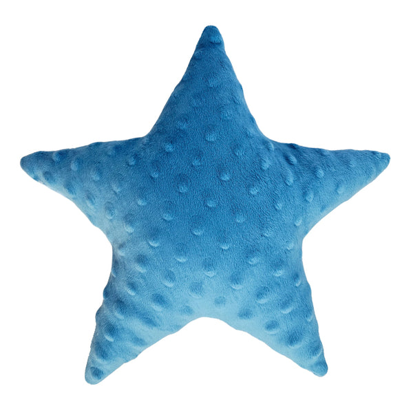 Minky decorative cushion star - Royal blue