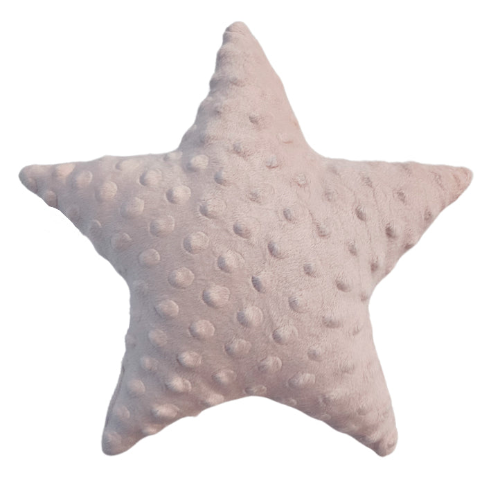 Minky decorative cushion star - Dirty pink
