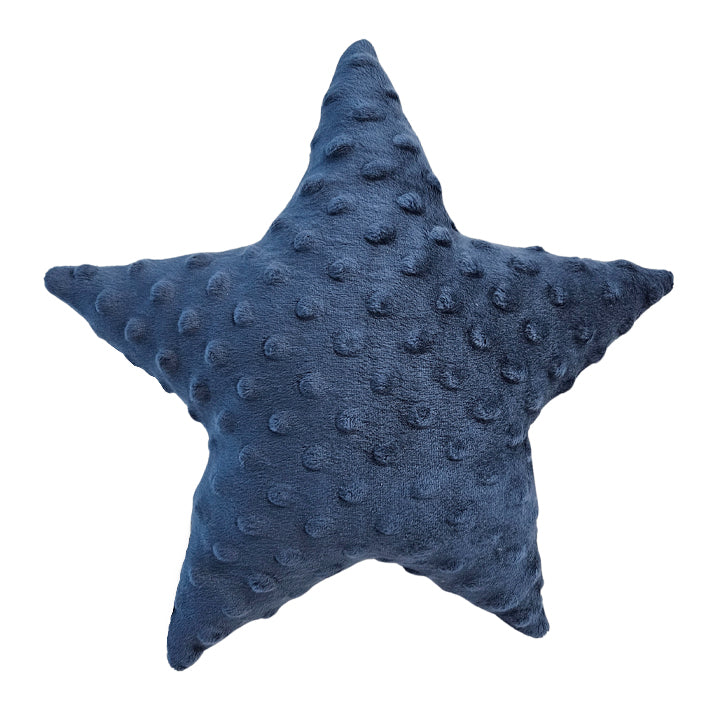 Minky decorative cushion star - Dark blue