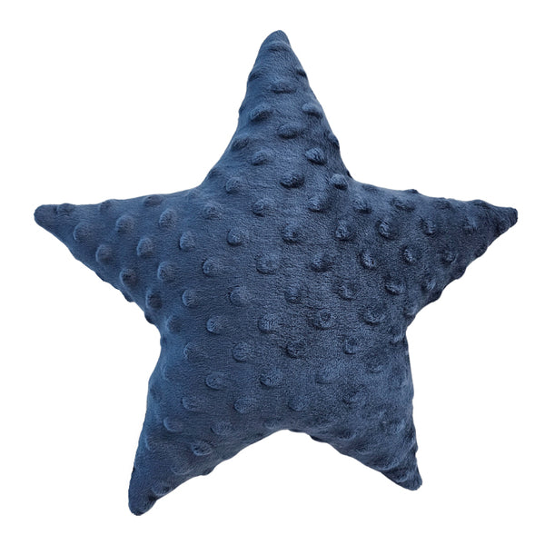 Minky decorative cushion star - Dark blue