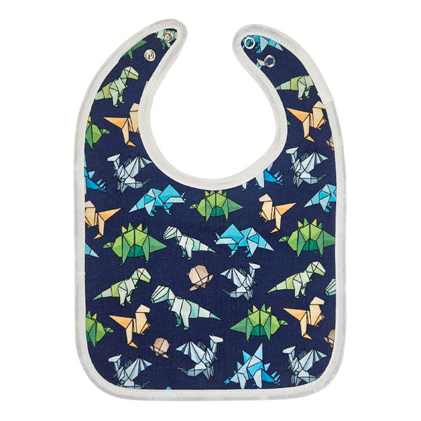 Bib with Waterproof Backing - Dinosaurs